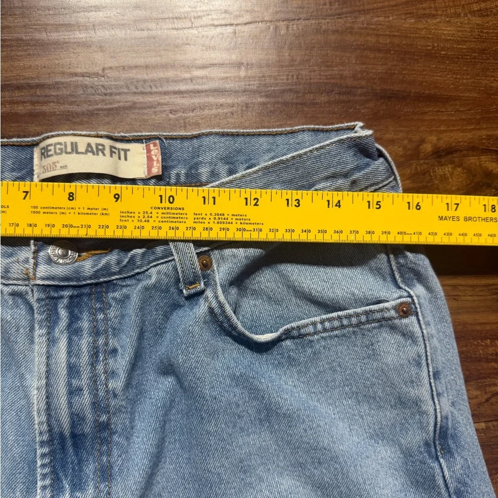 Levi’s 505 Regular Fit Jeans Mens 34x30 Light Wash Straight Leg Vintage